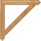 Ekena Millwork Traditional Arts & Crafts Rough Sawn Bracket, Western Red Cedar, 4"W x 36"D x 36"H BKT04X36X36TRA03RWR - alternate 2